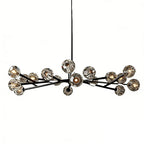 Hand-Cut Crystal Orb Branching Chandelier by Bling Lighting Studio
