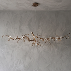 Handcrafted Sculptural Floral Branch Chandelier by Bling Lighting Studio