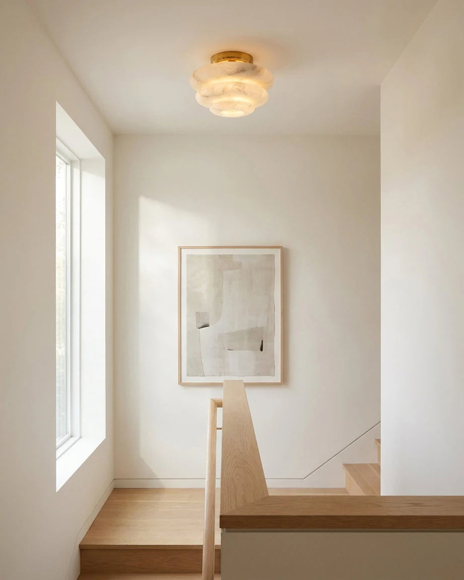 Honeylite Alabaster Flush Mount, product view 15