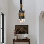 Horsehair 9-Light Pendant side view