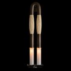 Horsehair Sconce Solid Brass 30''H in Oil-Rubbed Bronze with Palomino horsehair