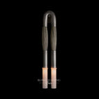 Horsehair Sconce Solid Brass 30''H in Tarnished Silver with Silver horsehair