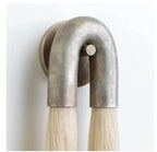 Horsehair Sconce Solid Brass 30''H