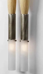 Horsehair Sconce Solid Brass 30''H