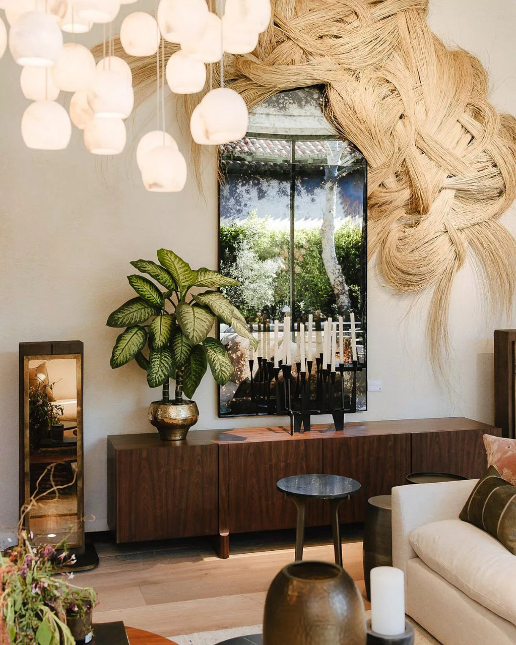 Arica Alabaster Rectangular Chandelier by Bling Lighting Studio