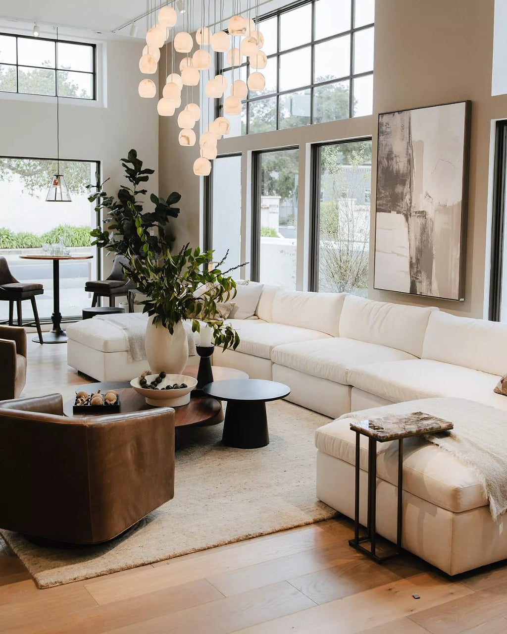 Arica Alabaster Pendant by Bling Lighting Studio