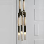 Horsehair Solid Brass Pendant  60''H