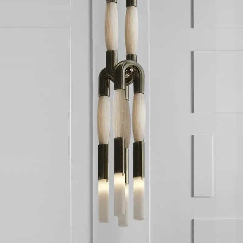 Horsehair Solid Brass Pendant  60''H