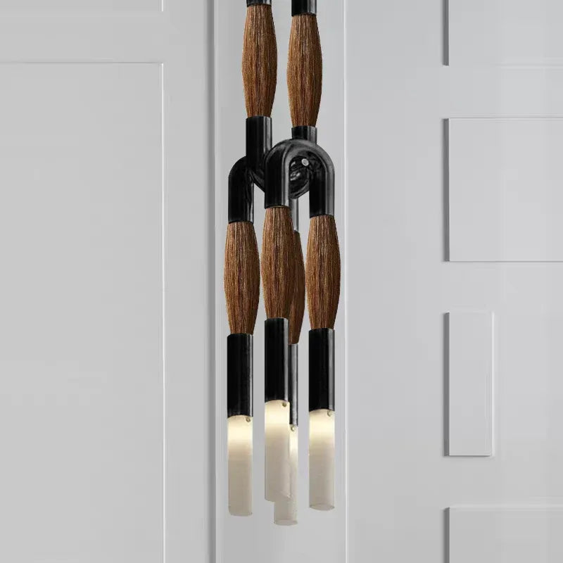Horsehair Solid Brass Pendant  60''H
