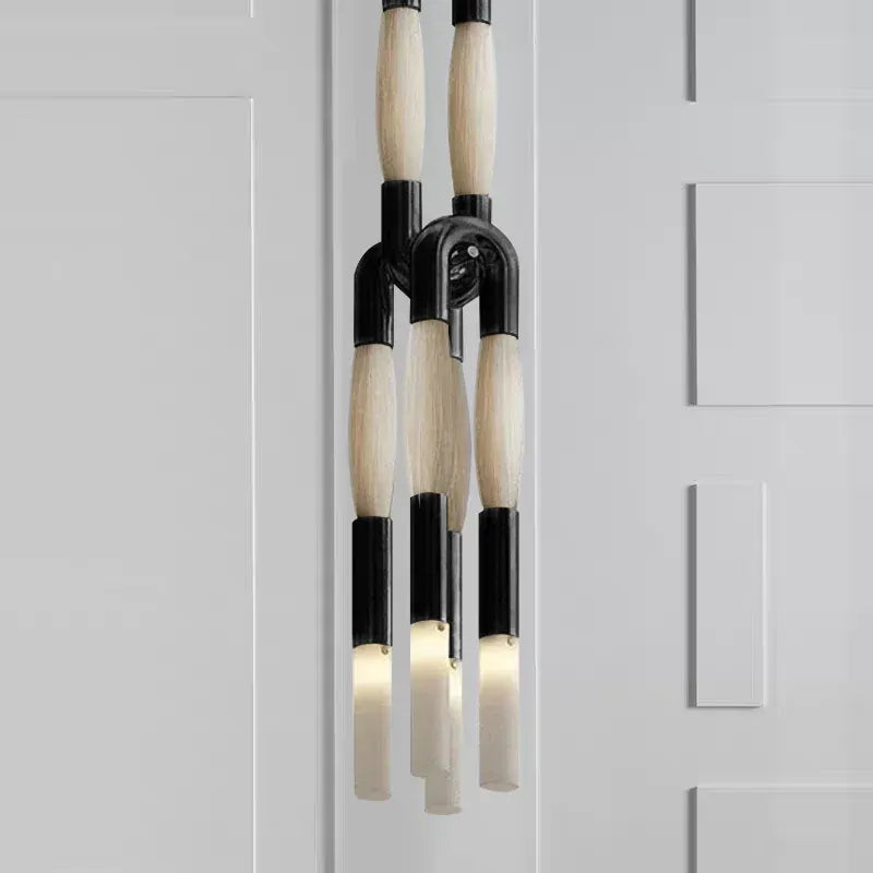 Horsehair Solid Brass Pendant  60''H