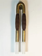 Horsehair Sconce Solid Brass 30''H