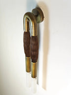 Horsehair Sconce Solid Brass 30''H