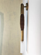 Horsehair Sconce Solid Brass 30''H