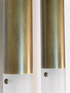 Horsehair Sconce Solid Brass 30''H