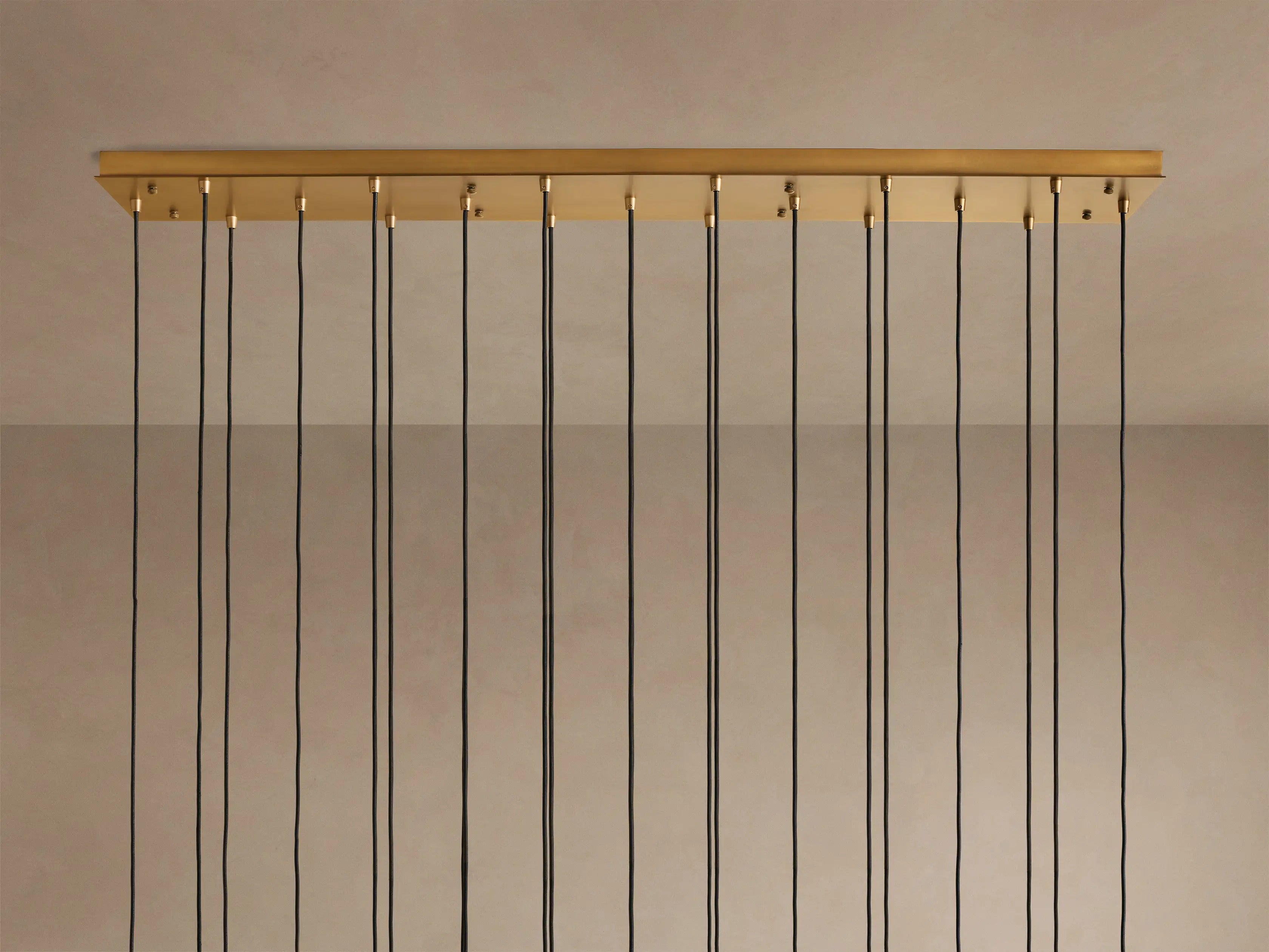 Colleena Linear Hammered Glass Chandelier