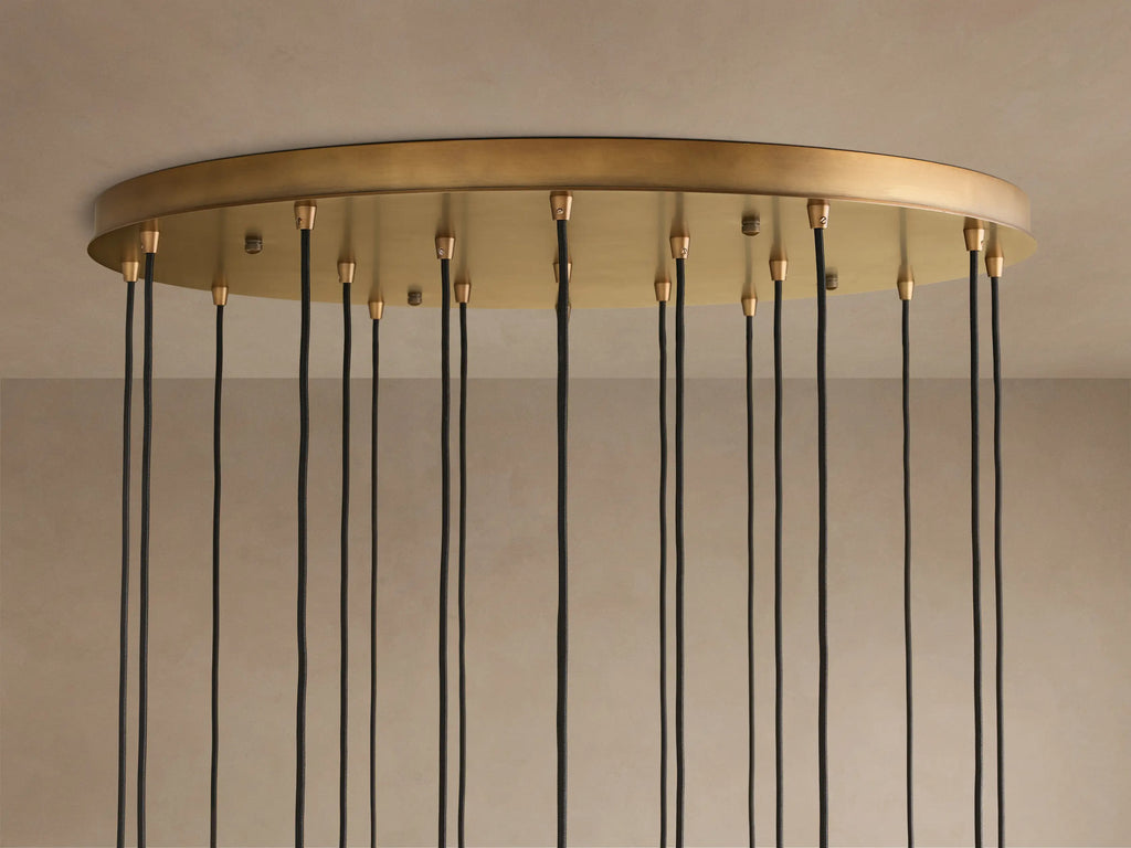 Colleena Fluted Glass Round Chandelier