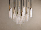 Colleena Fluted Glass Round Chandelier