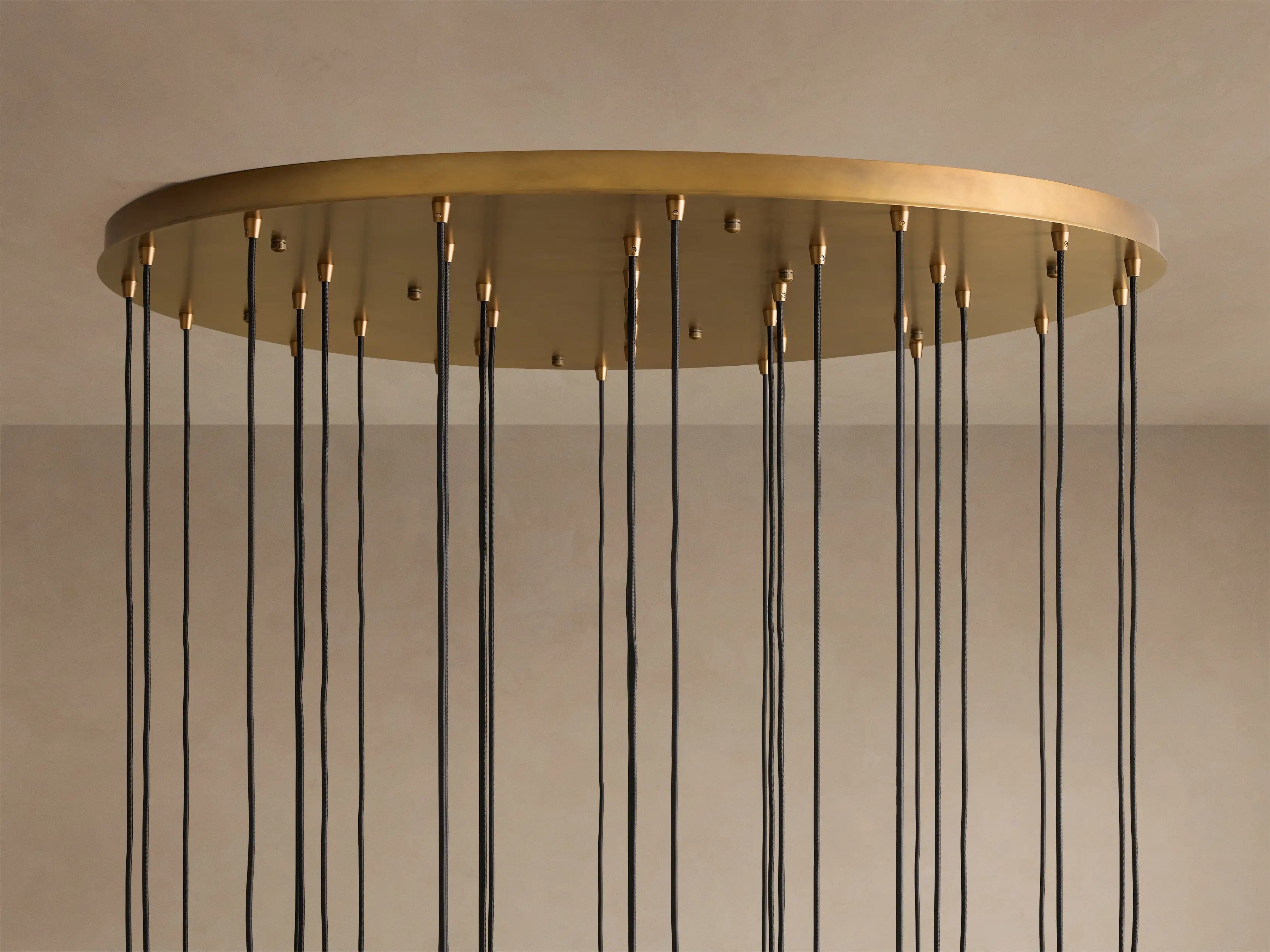Colleena Fluted Glass Round Chandelier