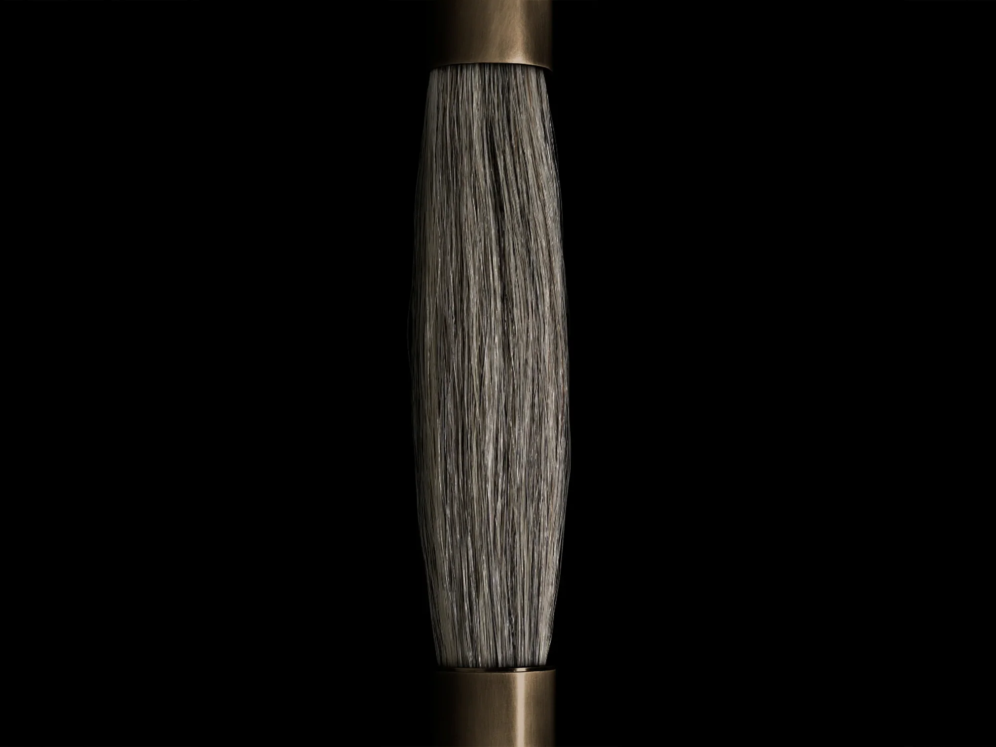 Horsehair Solid Brass Sconce 32''H