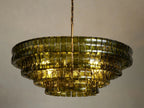 Ghiaccio Round Murano Glass Chandelier 36" 48" 60"