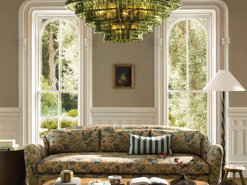 Ghiaccio Round Murano Glass Chandelier 36" 48" 60"