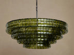 Ghiaccio Round Murano Glass Chandelier 36" 48" 60"