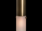 Horsehair Solid Brass Sconce 32''H