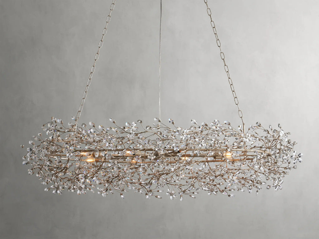 Fiore Oval Chandelier by Bling Lighting Studio