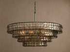 Ghiaccio Round Murano Glass Chandelier 36" 48" 60"