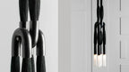 Horsehair Solid Brass Pendant  60''H