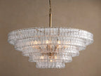 Ghiaccio Round Murano Glass Chandelier 36" 48" 60"