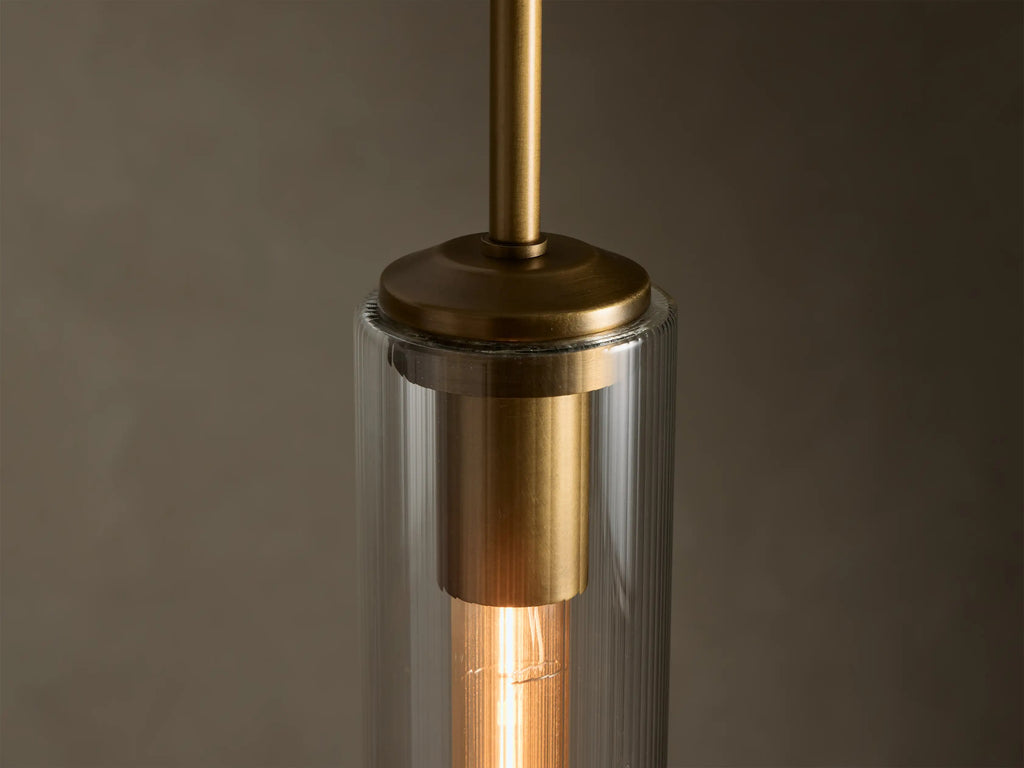 Colgante de cristal estriado Colleena