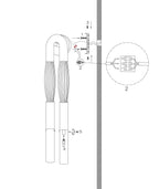 Horsehair Sconce Solid Brass 30''H