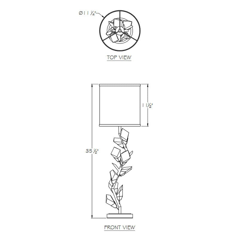 Foret 35.5 inch 100 watt Console Lamp Portable Light by Bling Lighting Studio