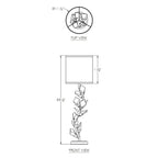 Foret 35.5 inch 100 watt Console Lamp Portable Light by Bling Lighting Studio