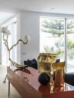 Ines brass three-light floor lamp product view 27