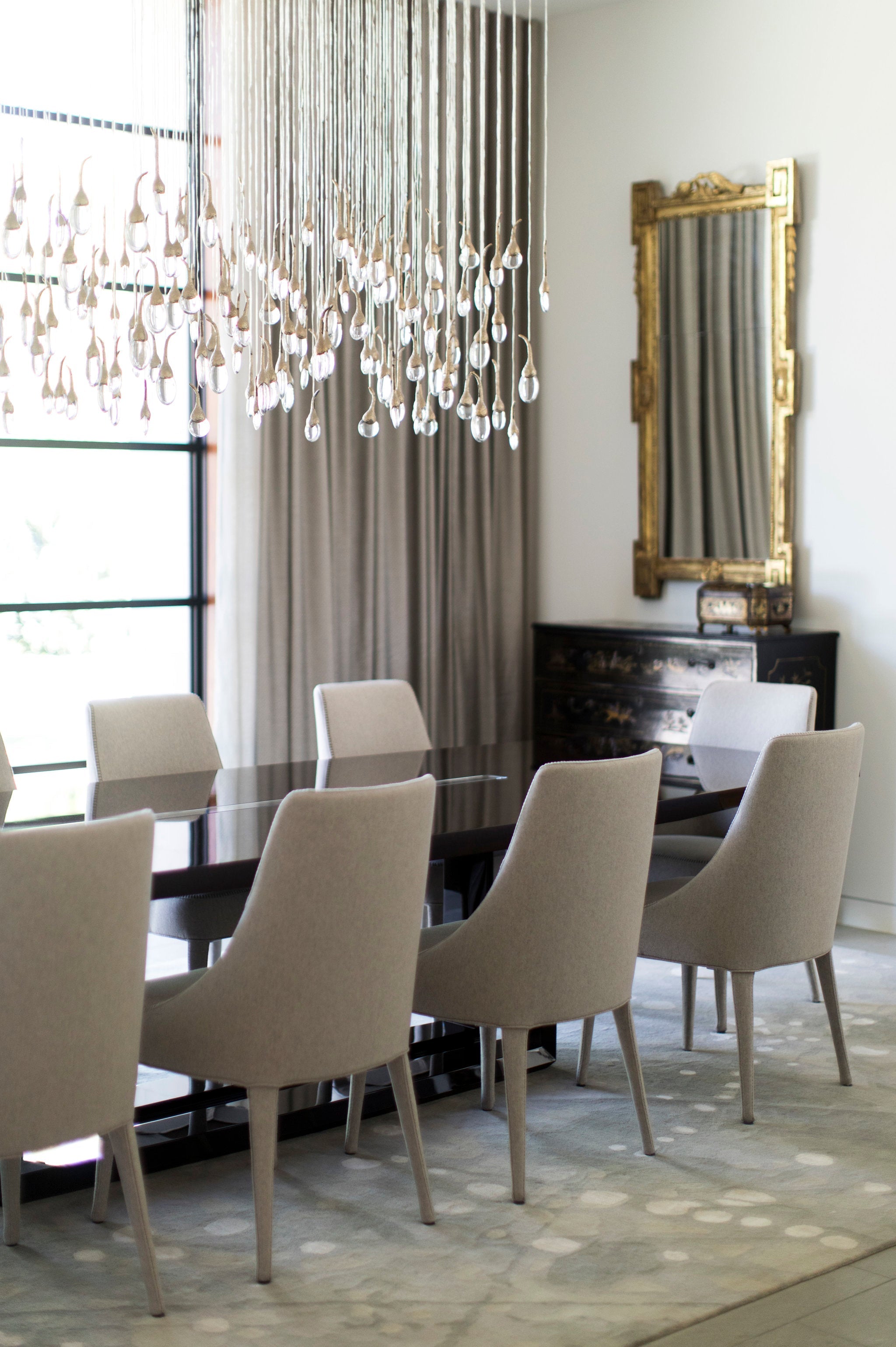 Modern Creative Seed Crystal Chandelier for Dining Room by Bling Lighting Studio