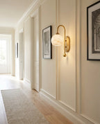 Juliet Alabaster Globe Wall Sconce, product view 6