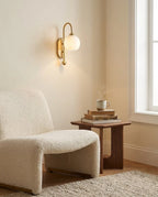 Juliet Alabaster Globe Wall Sconce, product view 8