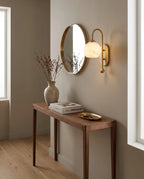 Juliet Alabaster Globe Wall Sconce, product view 10