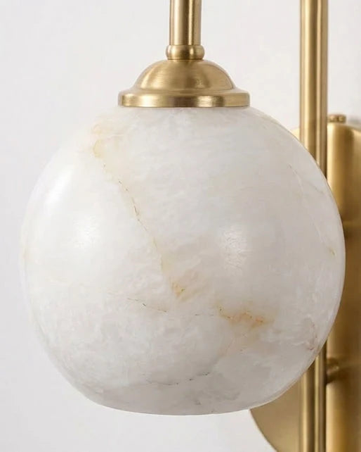 Juliet Alabaster Globe Wall Sconce, product view 11