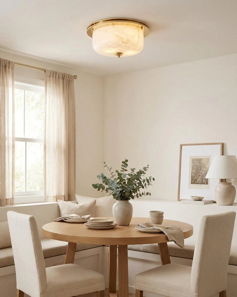 Justice Alabaster Dome Flush Mount, product view 7