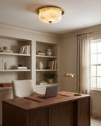 Justice Alabaster Dome Flush Mount, product view 8