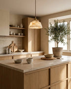 Kikyo Alabaster Pendant Light, product view 2
