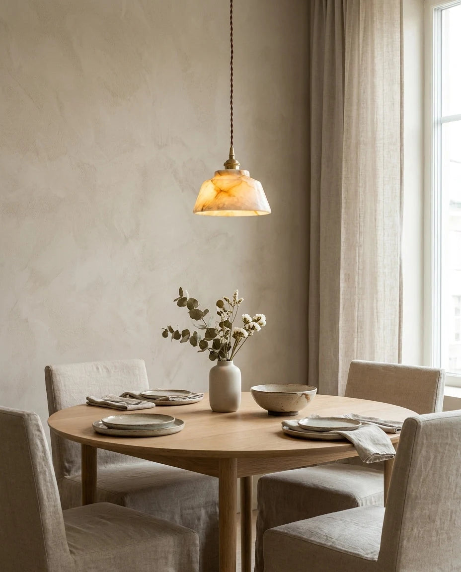 Kikyo Alabaster Pendant Light, product view 4