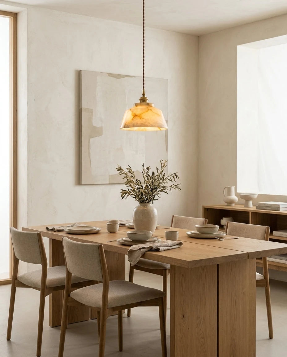 Kikyo Alabaster Pendant Light, product view 5