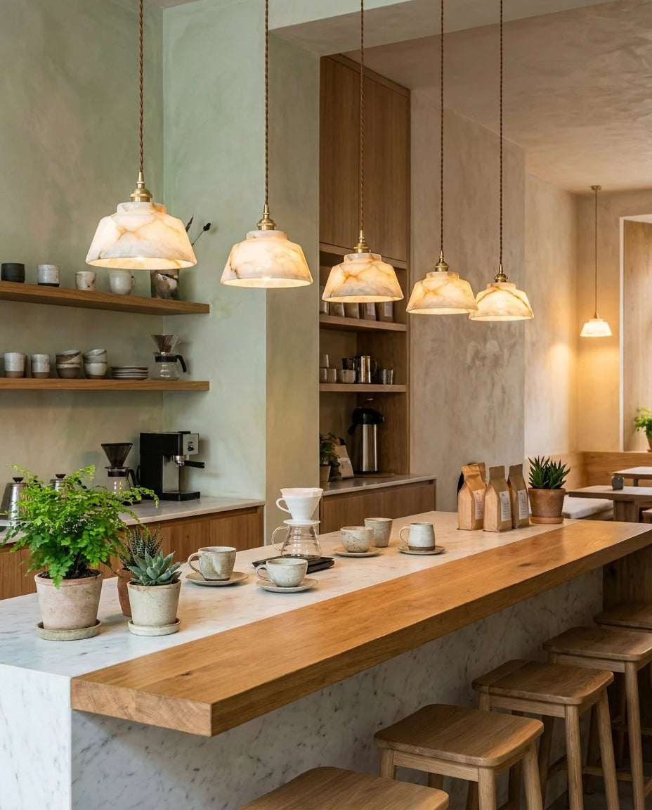 Kikyo Alabaster Pendant Light, product view 10