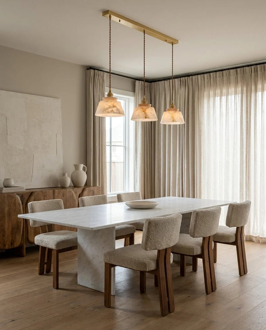 Kikyo Alabaster Pendant Light, product view 11