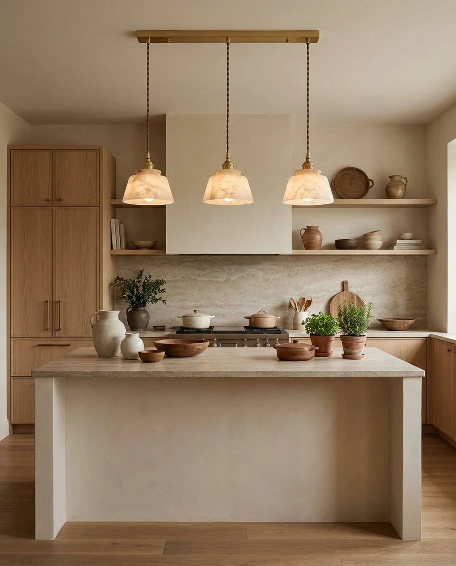 Kikyo Alabaster Pendant Light, product view 13