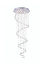 Large Foyer Lighting For High Ceiling and Entryway white background product view showing the spiral raindrop shape